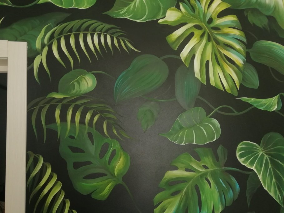 Тропические лист Monstera