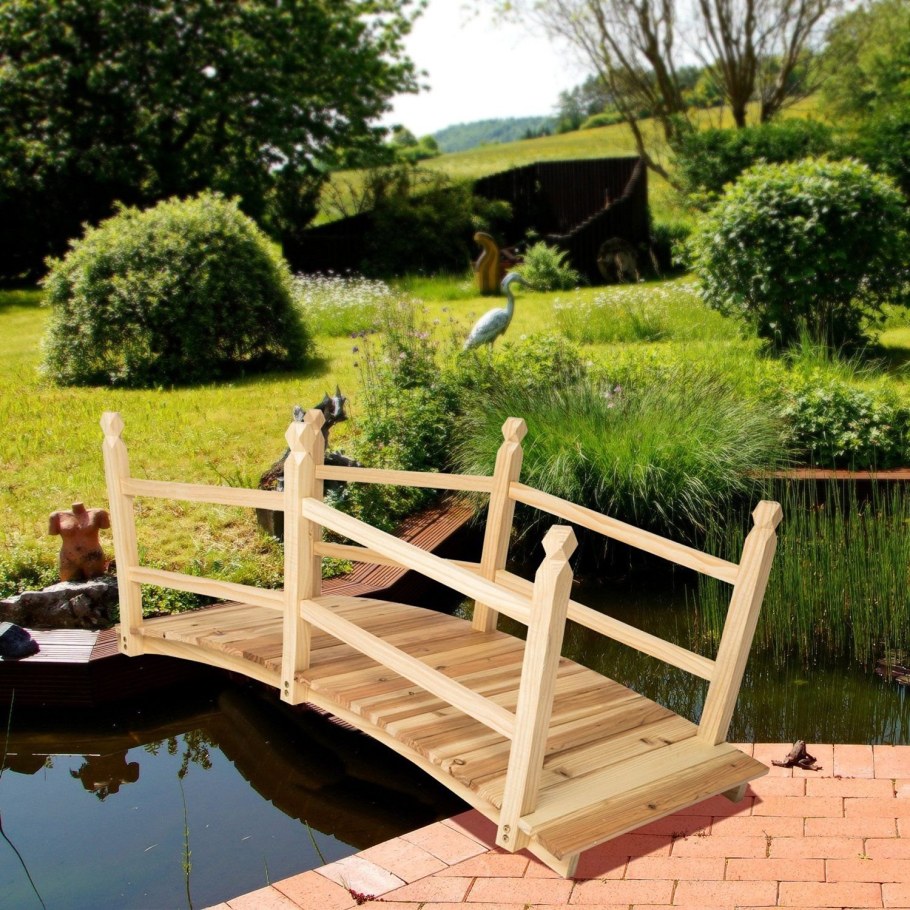 Деревянный мостик для сада