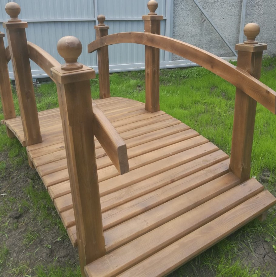 Мостик садовый кованый ВП 2300х1100х800 мм 50кг