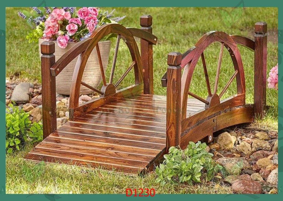 Мостик деревянный декоративный