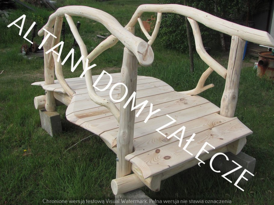 Деревянный мостик для сада