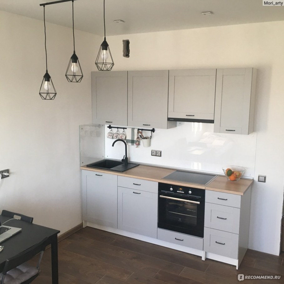 Кухня икеа КНОКСХУЛЬТ серая