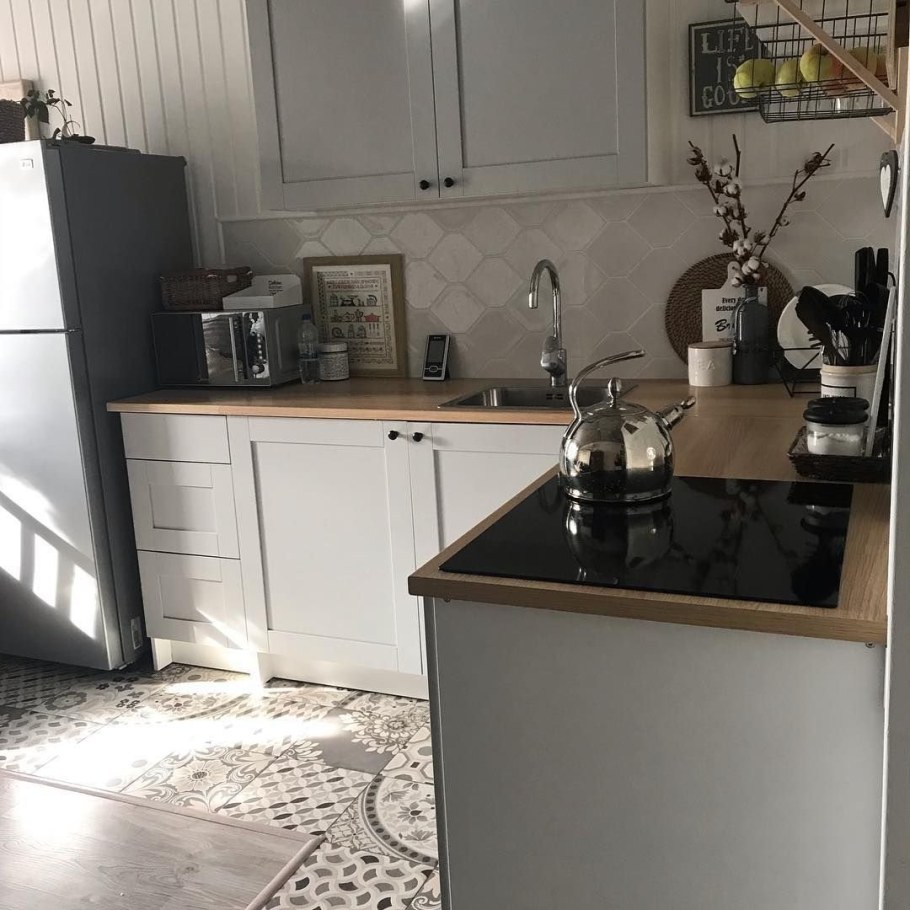 Кухня икеа КНОКСХУЛЬТ серая