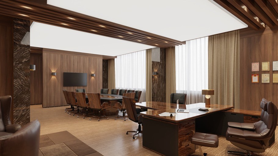 Кабинет руководителя газохимии стиль Япония