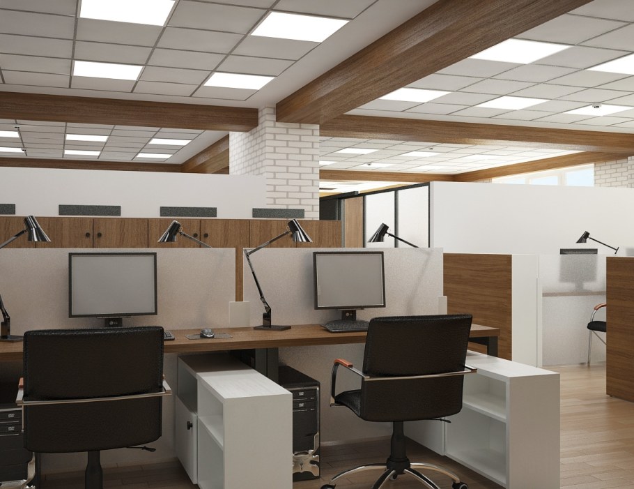 Открытая планировка офиса