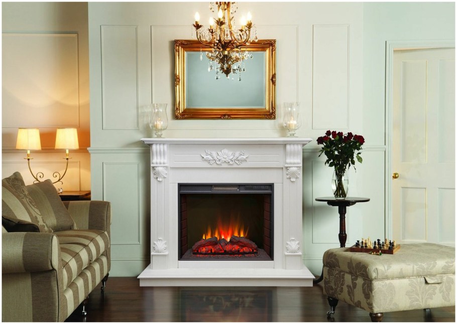 Камин Неоклассика дровяной высокий