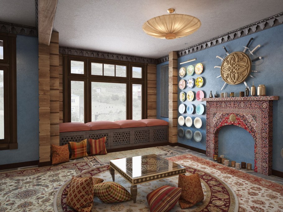 Кавказский интерьер в доме