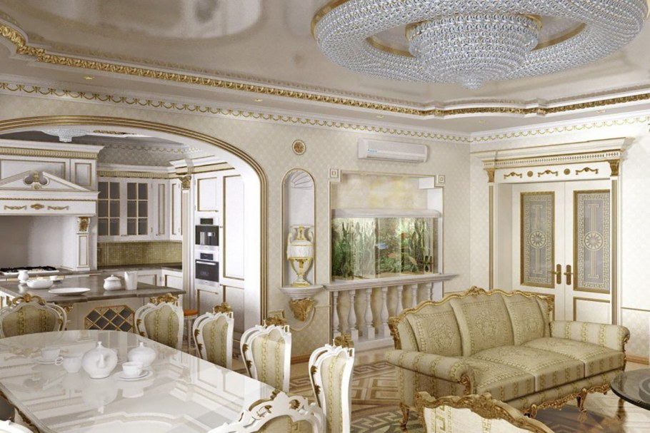 Гостиная в классическом стиле