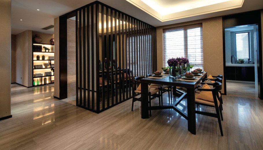 Деревянные перегородки в интерьере