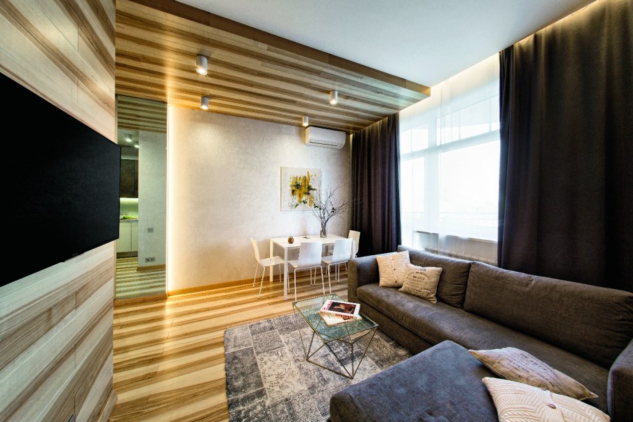 Современная отделка стен в квартире