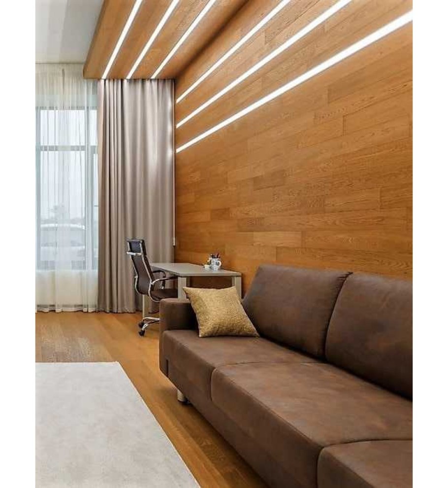 Стена из ламината