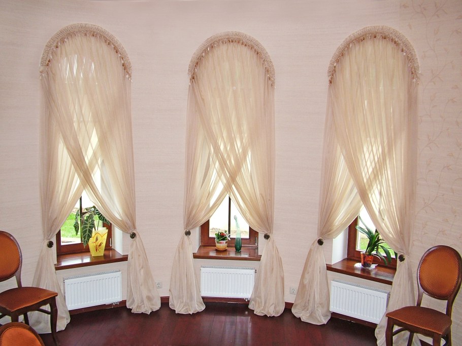 Портьеры на арочные окна