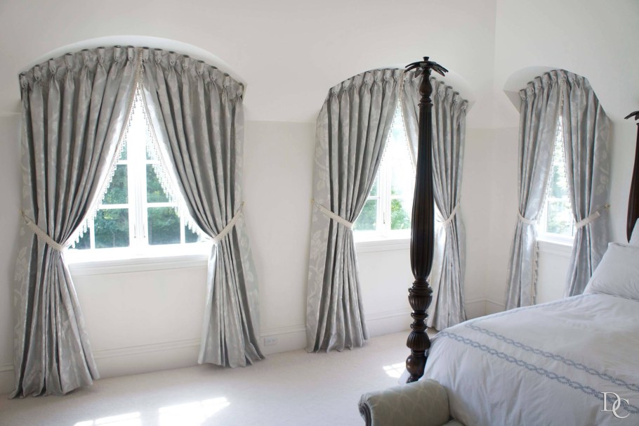 Шторы на полукруглое окно