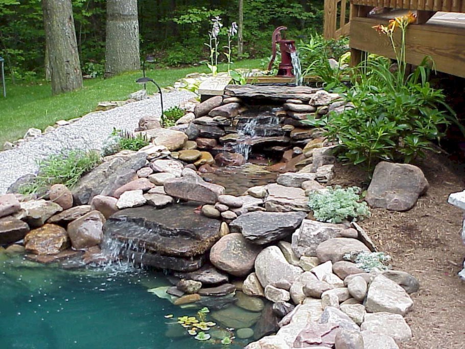 Водопад-фонтан Ручеек садовый