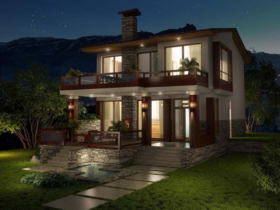 Красивые коттеджи