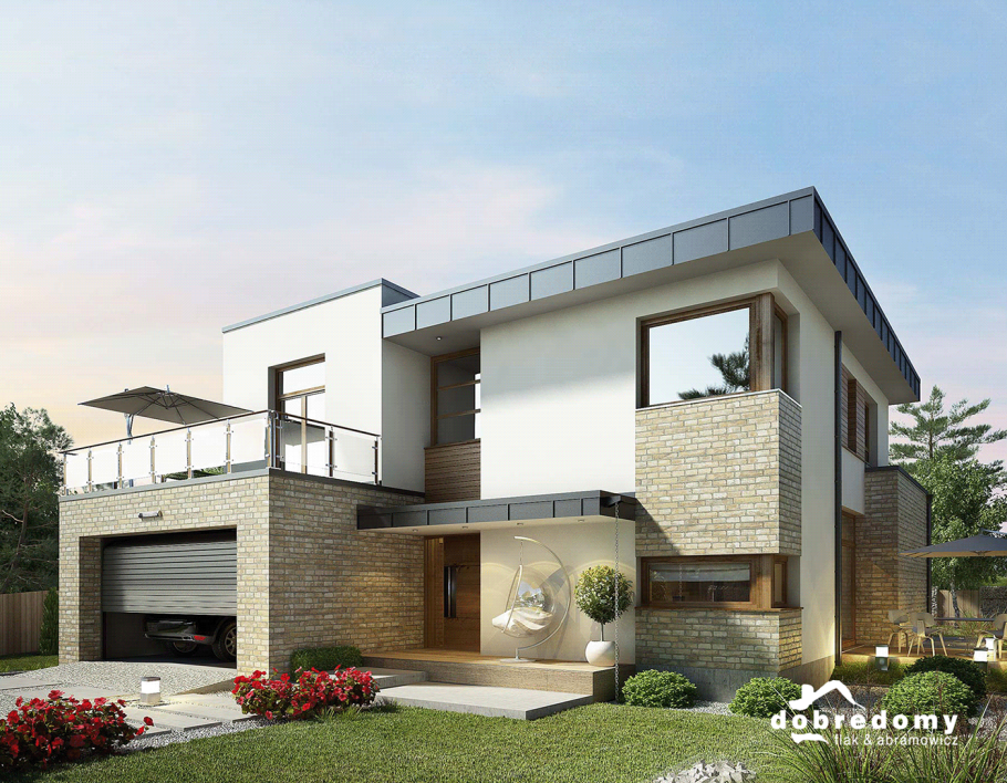 Дом 120м2 2 этажа с плоской крышей