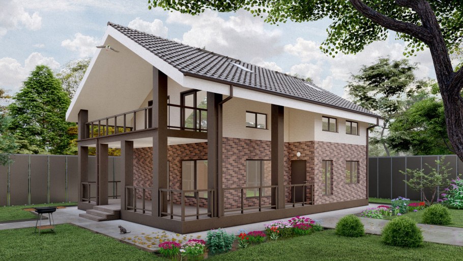 Проект 2 этажного дома