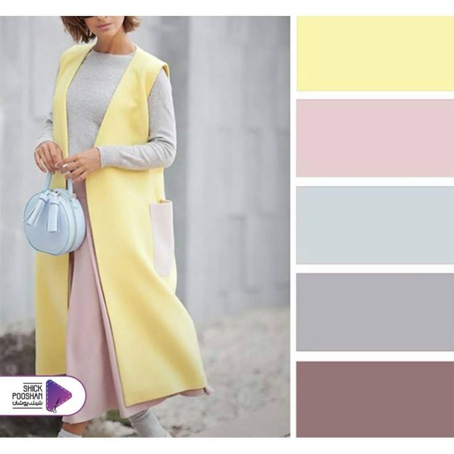 Сочетание пастельных тонов в одежде