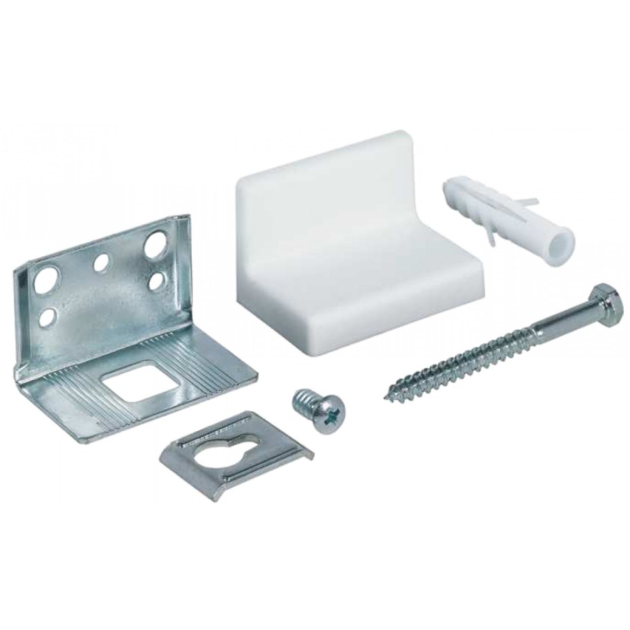 Уголок l-образный металл с накладкой Samet белый 199095b 400