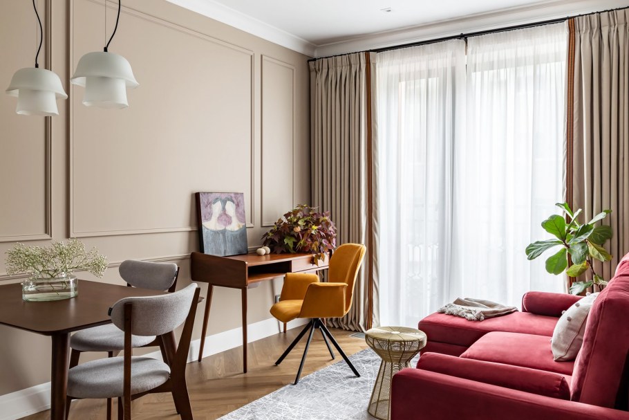 Стильные шторы в интерьере