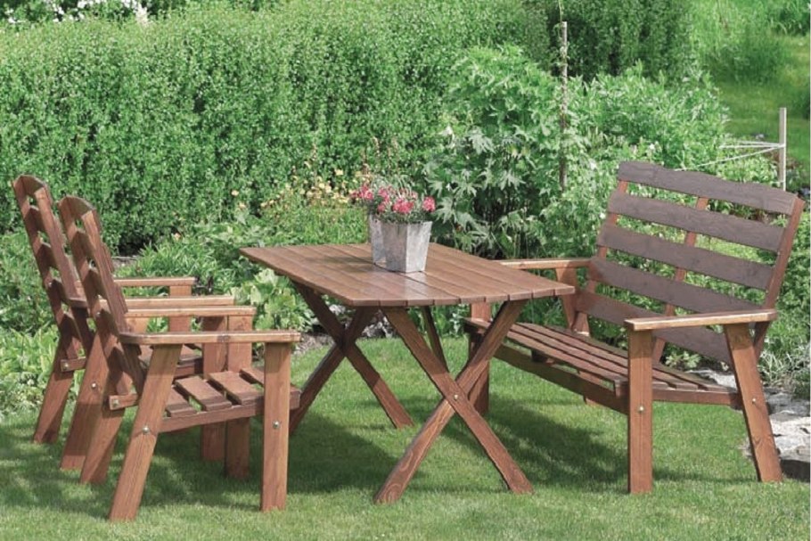 Садовая мебель из дерева