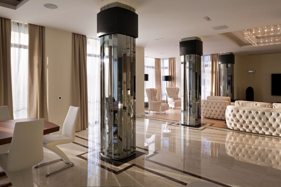 Колонны в современном интерьере