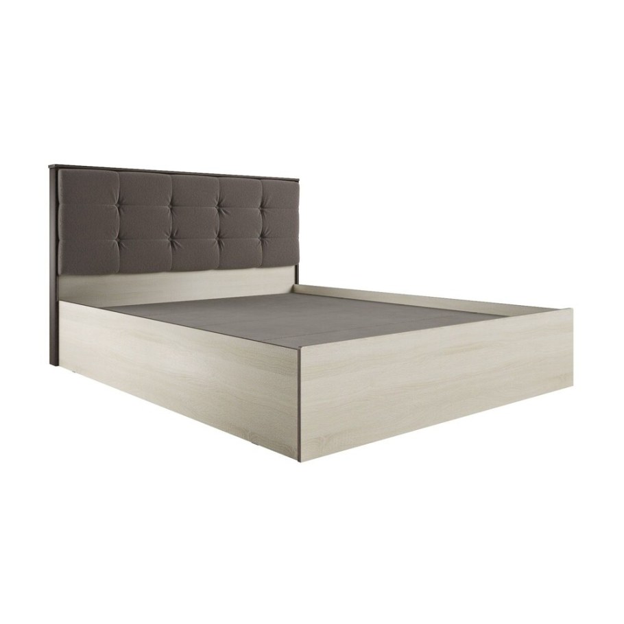 Кровать ЛК-2 лирика 1.6 дуб сонома/велюр карамель