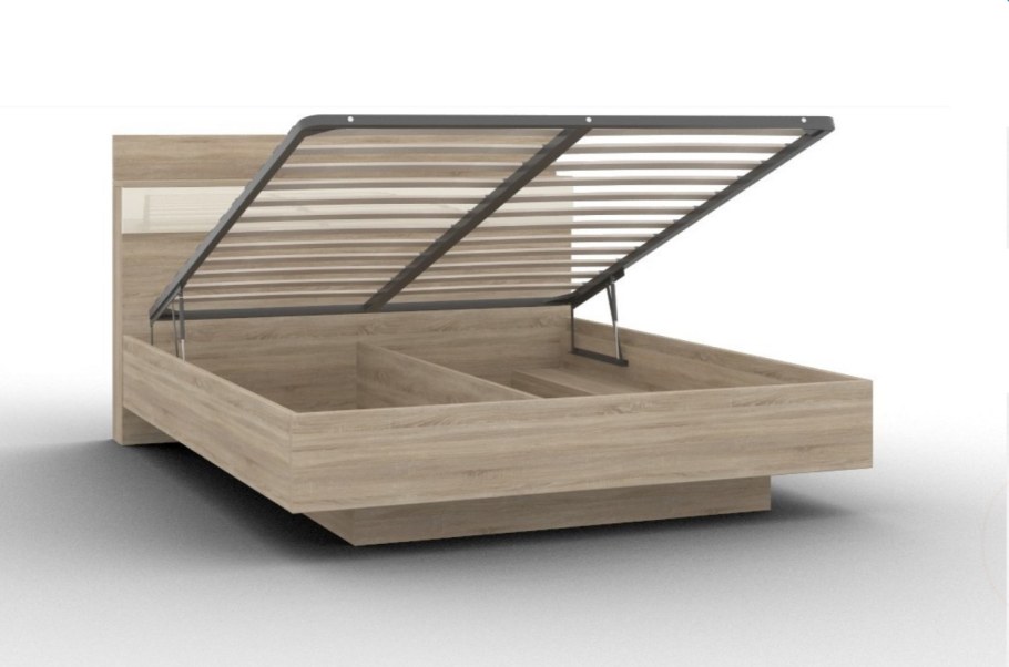 Кровать двуспальная lucido, кр-05 ЛДСП 1600 цвет антрацит