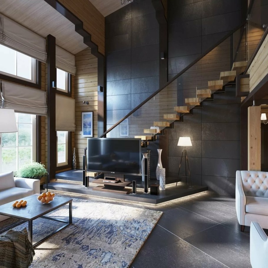 Интерьер загородного коттеджа