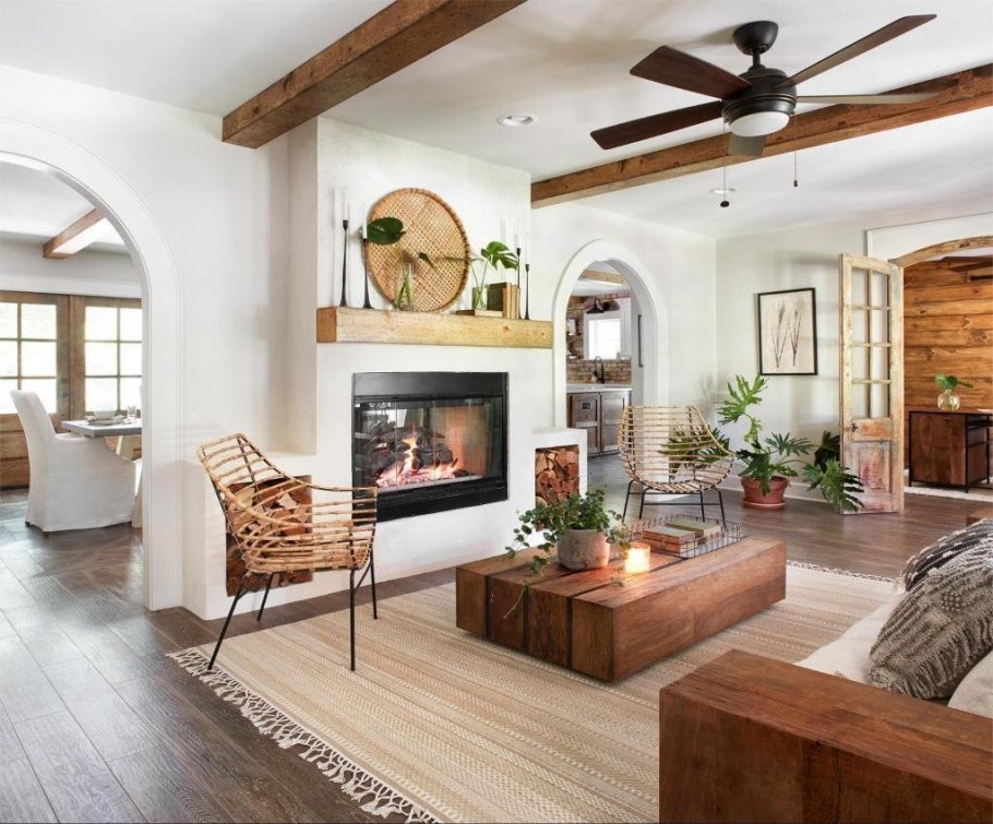 Деревенский стиль интерьера фармхаус