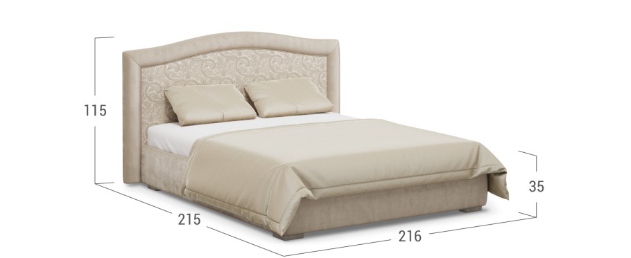 Кровать двуспальная Moon 1001а