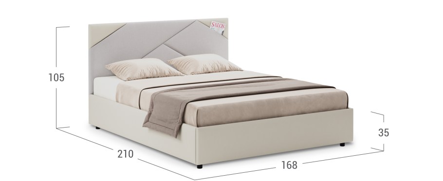 Кровать двуспальная Альба