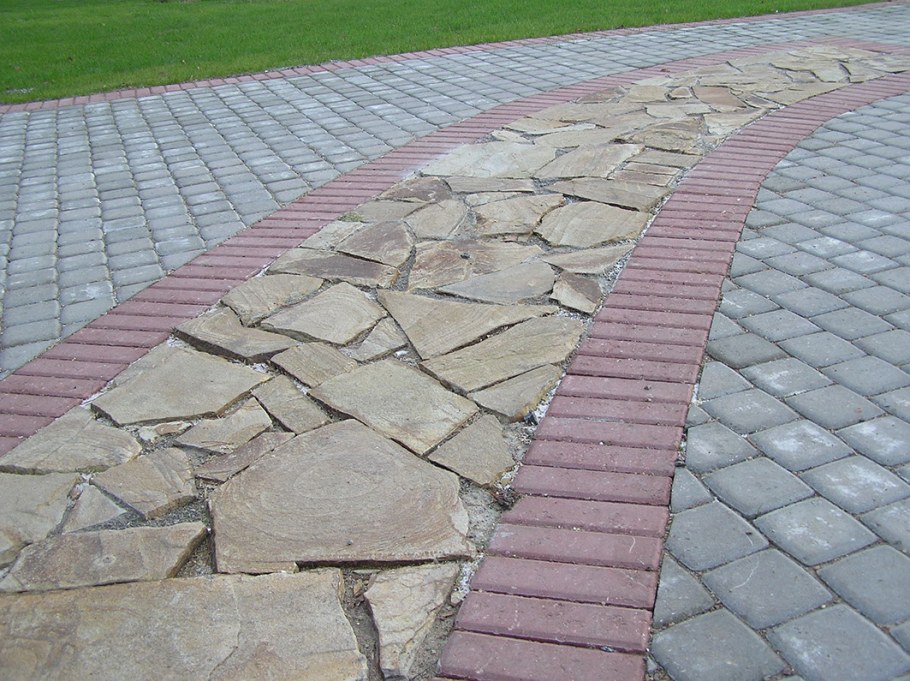 Мощение плитняком