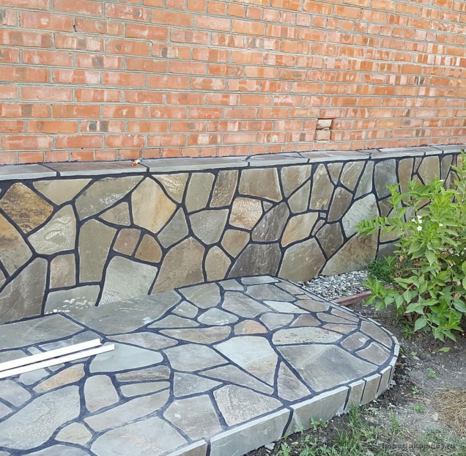 Златолит плитняк цоколь