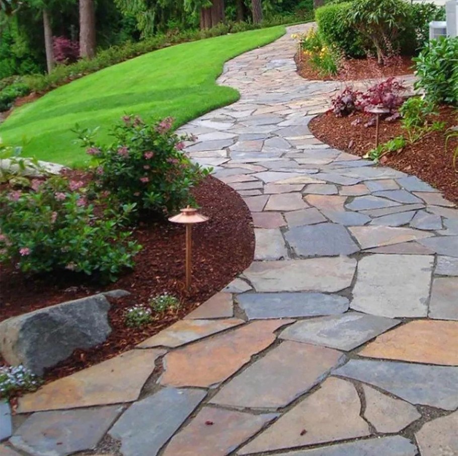 Плитняк дорожки ландшафт