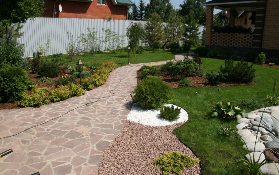 Плитняк дорожки ландшафт