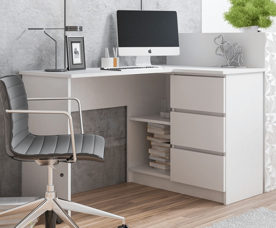 Компьютерный стол Челси белый дуб сонома