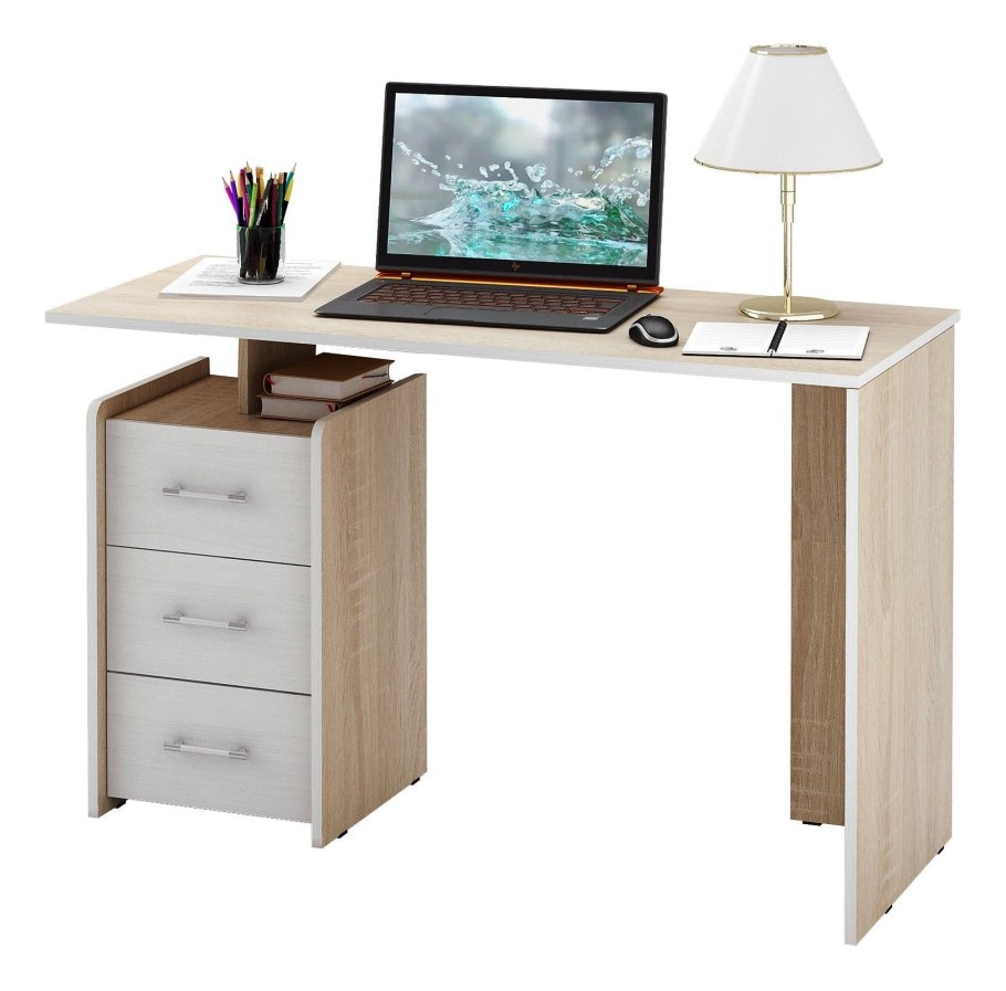 Стол компьютерный МФ мастер Ренцо-2 белый