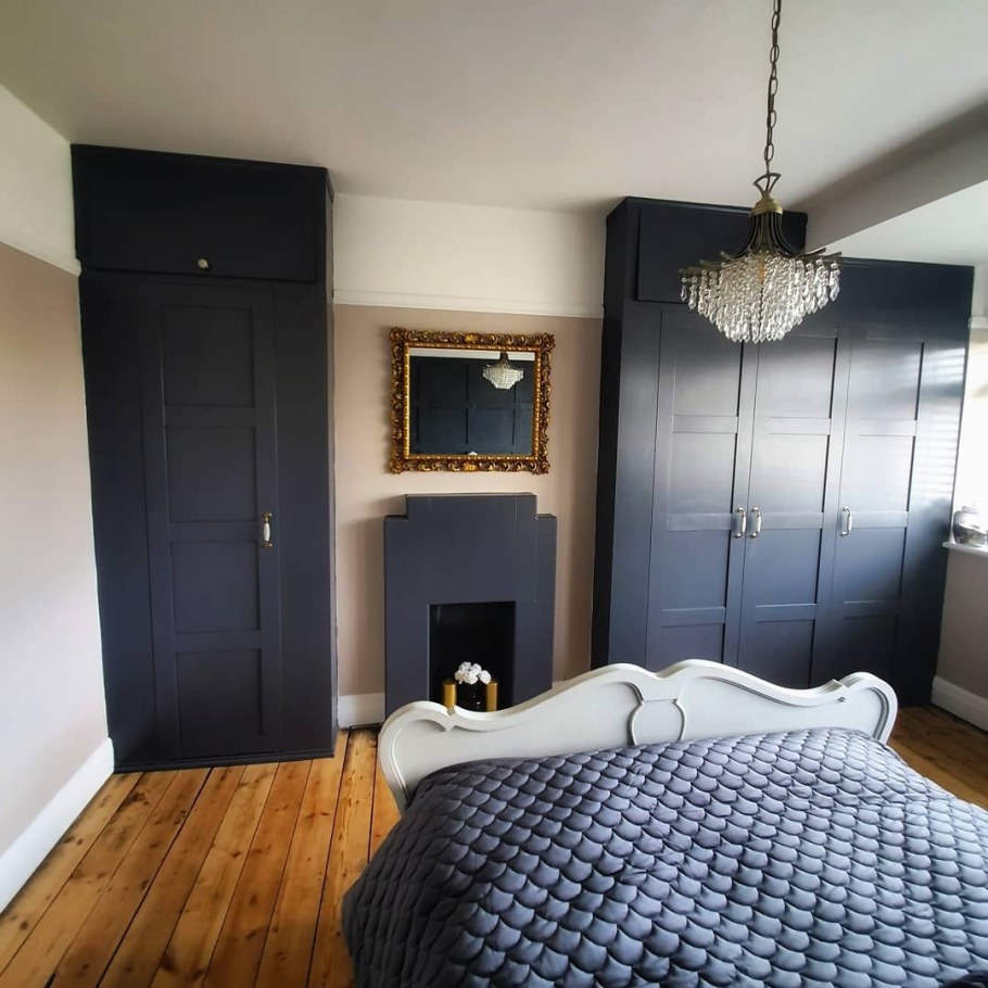 Шкаф икеа Гримо синий