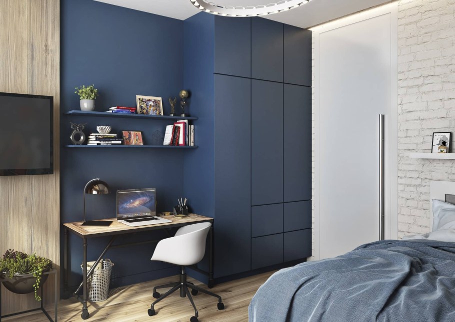 Шкаф в голубую комнату