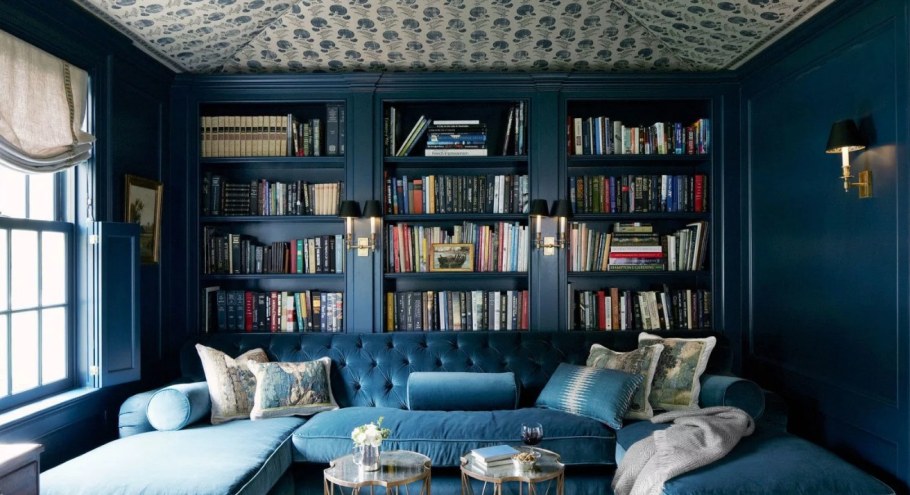 Домашняя библиотека интерьер