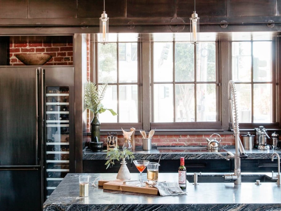 Шторы на кухню в стиле лофт