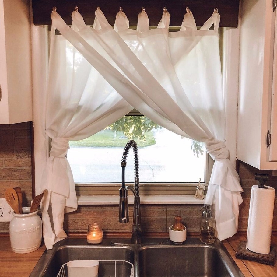 Кухонные шторы в стиле лофт