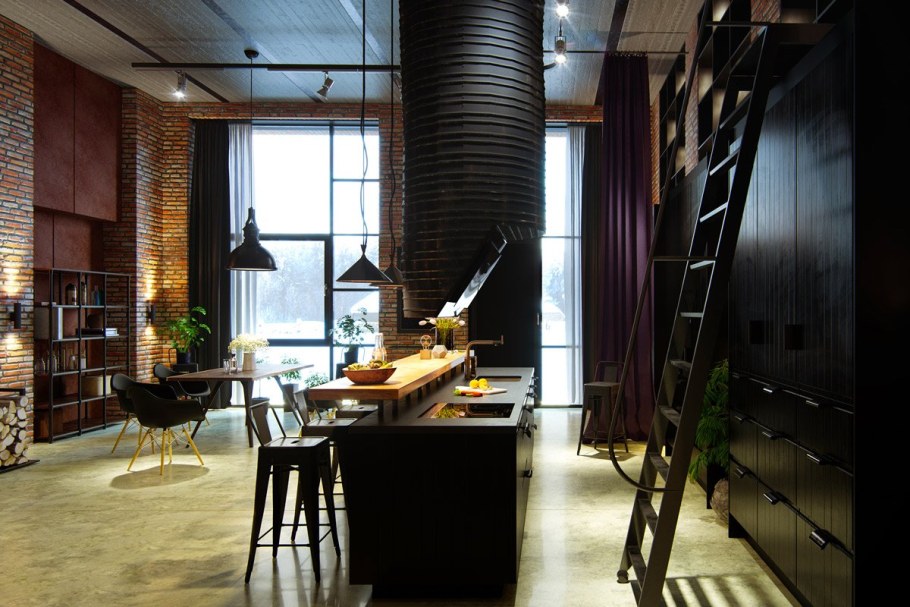 Шторы Индастриал лофт