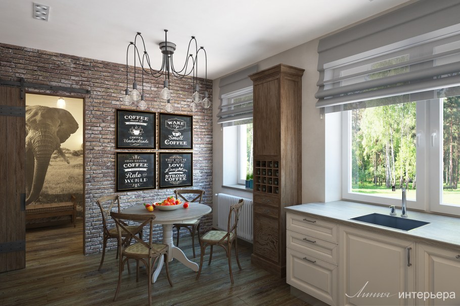 Кухни лофт в интерьере