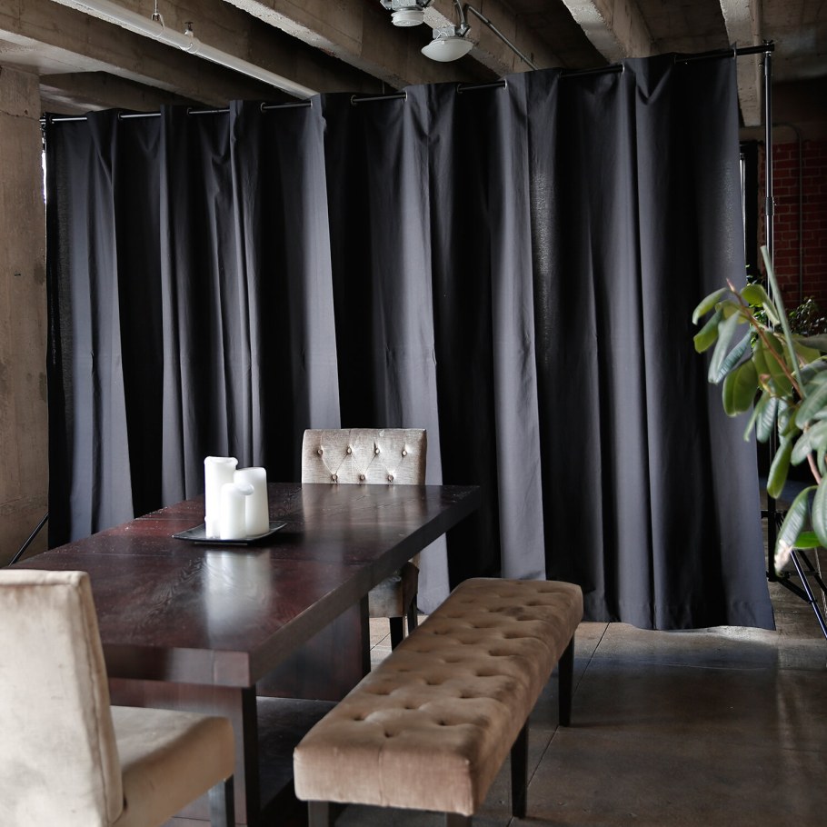 Занавески в стиле лофт