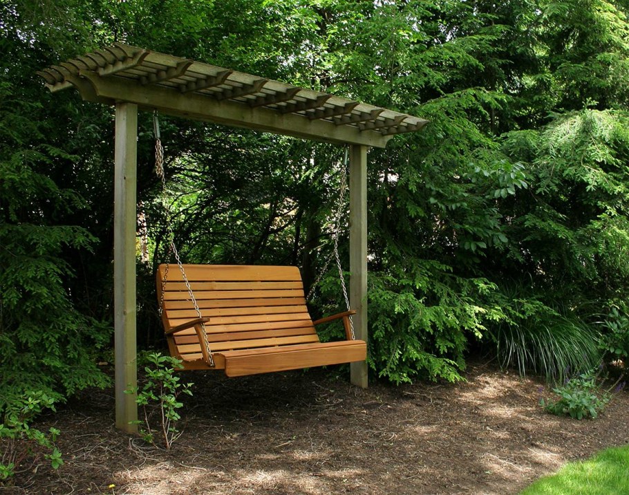 Садовая качель пергола