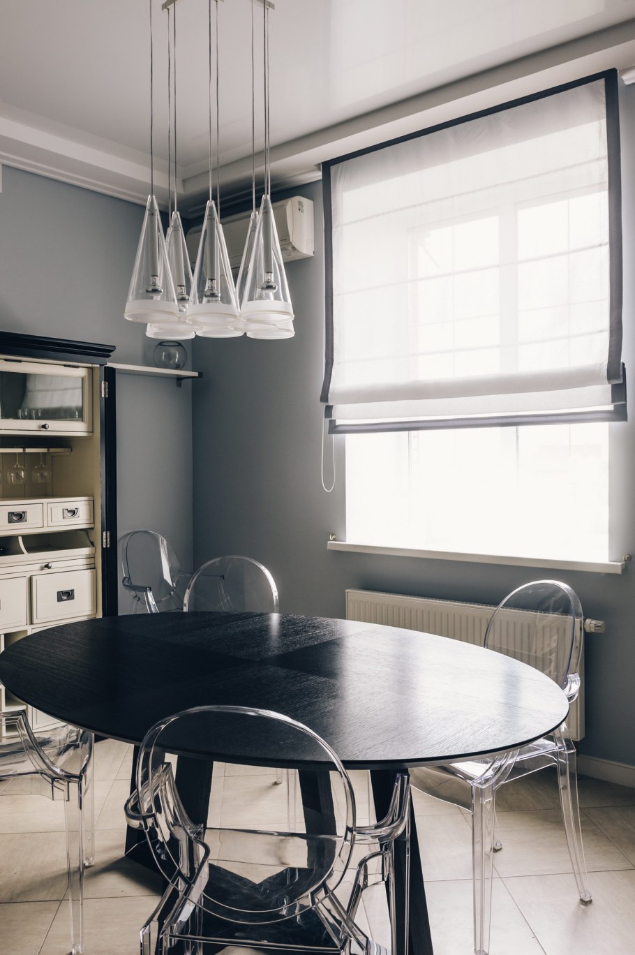 Шторы на кухню в стиле хайтек