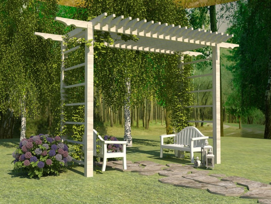 Озеленение перголы