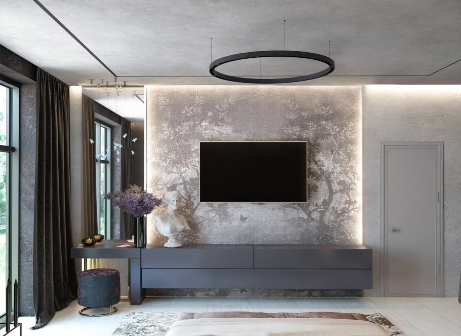 Декоративная штукатурка в гостиную